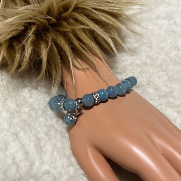 handmade Jewelry - Bracelet 8mm Aquamarine